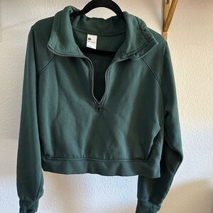 All in Motion Forest Green Women's Zip-Up Sweatshirt